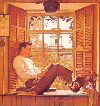 Norman Rockwell œuvres - willie gillis au collège 1946 Norman Rockwell